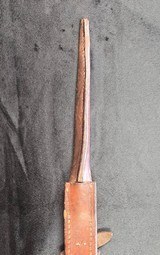 WW2 1941 Johnson Automatic Original Bayonet with leather Scabbard. - Image 2 of 12