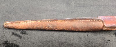 WW2 1941 Johnson Automatic Original Bayonet with leather Scabbard. - Image 4 of 12