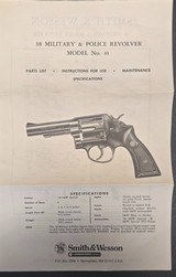 Smith & Wesson Model 10 38 special - Image 3 of 15