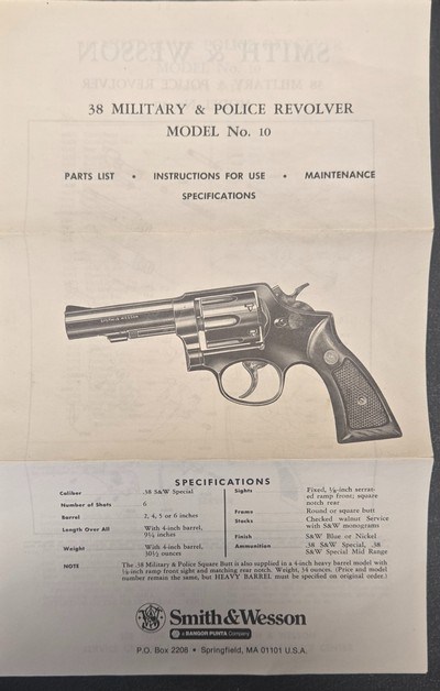 Smith & Wesson Model 10 38 special - Image 3 of 15