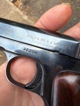 1910 Manufactured Serial #95598 Colt 32cal 1903 Model Blue Finish Pistol - 9 of 13