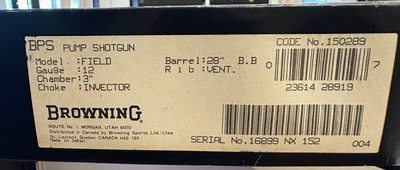 Vintage Browning BPS 12 gauge Stalker 1993 MFG with factory box MUST SEE! - Image 2 of 15