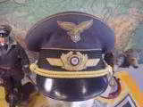 WWII GERMAN LUFTWAFFE GENERAL VISOR CAP - 1 of 4