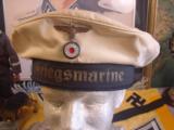 WWII GERMAN MILITARY NAVY CAP - 1 of 3