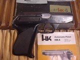HECKLER & KOCH MODEL 4
CAL .380 ( 9 KURZ ) WITH .22 CAL CONVERSION
COMPLETE SET - 5 of 14