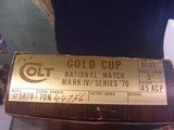 COLT GOLD CUP NATIONAL MATCH 70 SER .45 ACP - 4 of 17