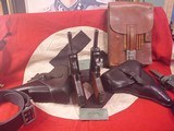 PAIR OF 2 P-38 1943
CYQ SPREEWERK 9MM WITH CONSECUTIVE SER NUMBERS AND HOLSTERS AND BELTS - 11 of 20