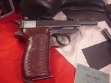PAIR OF 2 P-38 1943
CYQ SPREEWERK 9MM WITH CONSECUTIVE SER NUMBERS AND HOLSTERS AND BELTS - 2 of 20