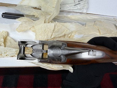 NIB NOS Browning B25 B2 with deep hand signed engraving T. Tricqueneaux - Image 3 of 14