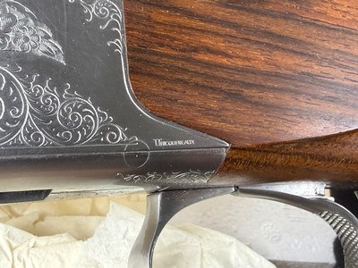 NIB NOS Browning B25 B2 with deep hand signed engraving T. Tricqueneaux - Image 5 of 14