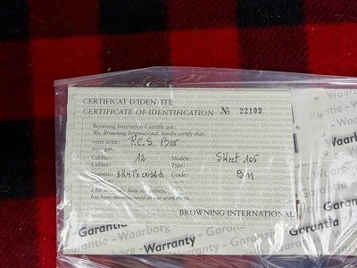NIB NOS Browning B25 B2 with deep hand signed engraving T. Tricqueneaux - Image 13 of 14