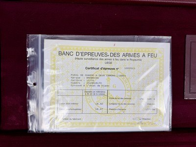 New in Case, NOS Browning B125 hand engraved by J.M.Debrus - Image 15 of 15