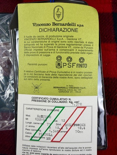 NIB V Bernadelli Saturno Italian made prior to Turkish ownership - Image 17 of 18
