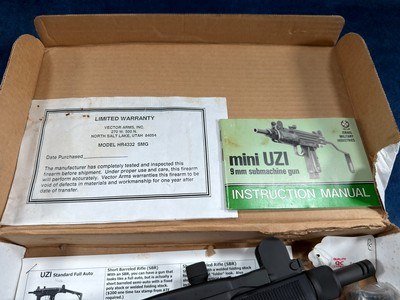 TRANSFERABLE Like New Group Vector Mini Uzi with box EFILE READY - Image 7 of 14