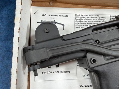 TRANSFERABLE Like New Group Vector Mini Uzi with box EFILE READY - Image 3 of 14