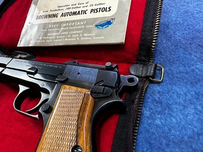 FN Browning Belgium T Series Hi-Power TANGENT with pouch and manual C&R - Image 10 of 10