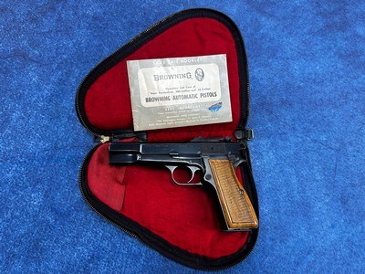 FN Browning Belgium T Series Hi-Power TANGENT with pouch and manual C&R - Image 7 of 10