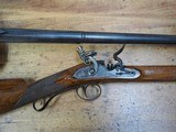 42 Cal English Hunting Flintlock Rifle manufactured by A. Fisher in Fulham, England - 3 of 15