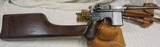 German Mauser C-96New Safety “Broomhandle” in 7.63x25 cal in excellent condition with accessories - 10 of 15