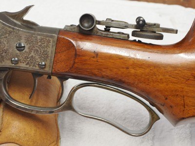 Engraved Stevens special order 44 1/2 rifle in 32/40 - Image 8 of 12