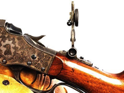 Engraved Stevens special order 44 1/2 rifle in 32/40 - Image 9 of 12
