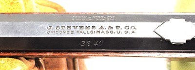 Engraved Stevens special order 44 1/2 rifle in 32/40 - Image 6 of 12