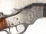 Engraved Stevens special order 44 1/2 rifle in 32/40 - Image 2 of 12