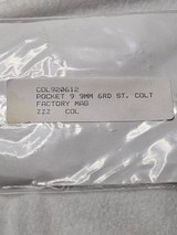 COLT POCKET NINE 9MM 6RD FACTORY STAINLESS MAGAZINE - NEW IN PACKAGE - Image 8 of 8