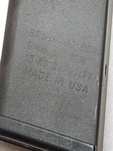 New Old Stock (NOS) Browning Factory BDM 9mm 15-Round Magazine - L.E. Marked, ORIGINAL Package - Image 4 of 10