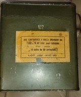 7.62mm K Mle 1950 800rd Can French Military .30 Carbine Ammo