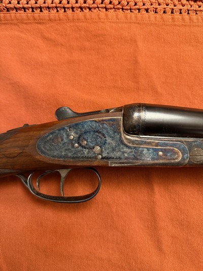 12 ga. Union Armera Model 215 "Orvis Custom", side by side shotgun, 25" barrels, Engraved, Spain - Image 2 of 6