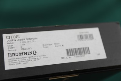 Browning Citori CXS 12ga 30