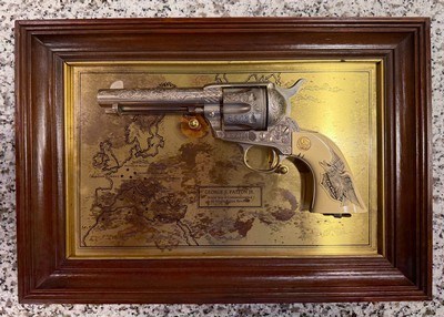 George S. Patton Jr. World War II Commemorative .45 Single Action Revolver, Non Firing Display Replica