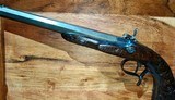 A Fine Cased Pair of 19th Century French Percussion Duelling / Target Pistols – Serial No. 18477 - Image 9 of 12