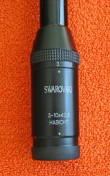 Swarovski Habicht scope 3-10x42A, Excellent, Recently factory re-conditioned Excellent - 1 of 11