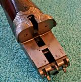 Westley Richards DELUXE Drop Lock, Ejector, 12 ga. 2 3/4", 27 bls. Hinged Floorplate, Excellent Plus - 22 of 25