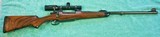 Johannsen 416 Rigby, Double Square Bridge Magnum, Integral Scope Rings - AS NEW - 1 of 25