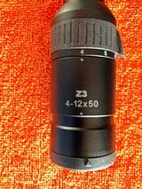 Swarovski Z3 4-12x50 Non-illuminated Plex Riflescope Black NEW with Butler Creek covers - 2 of 9