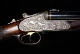 Krieghoff Neptun Primus Hand-detachable Sidelock Drilling 12 x 12 x 7x65r w/ .222 Rem insert bl., S&B 3-12x42 scope in claw mts., Cased - 6 of 23