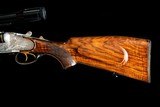 Krieghoff Neptun Primus Hand-detachable Sidelock Drilling 12 x 12 x 7x65r w/ .222 Rem insert bl., S&B 3-12x42 scope in claw mts., Cased - 5 of 23