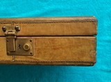 Reconstituted Leather - 2-barrel set Shotgun Gun Case, Extra Long, Very Good Condition - 5 of 9