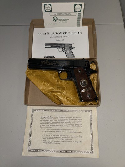 Colt Wolrd War I Commerorative CHATEAU-THIERRRY 45 ACP PISTOL MODEL 1911 - NEW IN BOX - Image 1 of 5