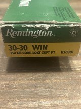 Remington 30-30 Winchester 150gr Core LOKT Soft Pt - Image 2 of 2