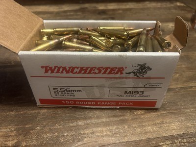 Winchester 5.56mm 55 gr MI93 150 Round Pack - Image 2 of 2