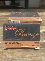 Fiocchi and PMC Bronze 223 Remington 55gr FMJ-BT - Image 2 of 3