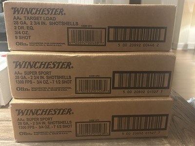 28 GA 2 3/4in Winchester AA Super Sport 3/4oz 7 1/2 Shot - Image 2 of 3