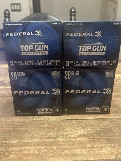 Fiocchi, Winchester 28GA 2 3/4in #5 Shot, #6 Shot, #8 Shot, 7 1/2 Shot, and #9 Shot - Image 3 of 5