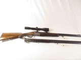 Rare JOSEF WINKLER of Ferlach/Austia made O/U rifle-shotgun with SCOPE & extra O/U shotgun barrel - 3 of 12