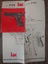 Excellent HECKLER & KOCH, Model P9S "Combat", cal 9mm Luger, Semi-auto Pistol with German Manual - 14 of 14