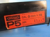 WALTHER P5, cal 9mm Para, Semi-auto Pistol, w Original box, Manual, Target, Paper in excellent condition - 14 of 14